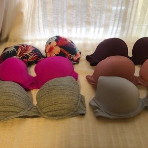 Lot of 6 Pink by Victoria’s Secret Bras - 32B